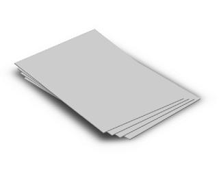 Plaque Forex blanc paisseur 1 mm  Dim.300 x 400 mm