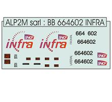 Marquages BB 664602 Infra