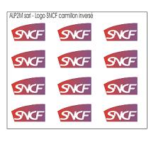 Dcalcomanie : Logo SNCF Carmillon invers