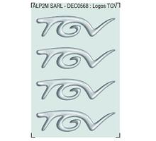 Dcalcomanie : 4 logos TGV pour motrices